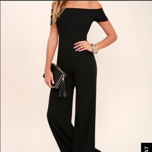 Black Off the shoulder jumpsuit
